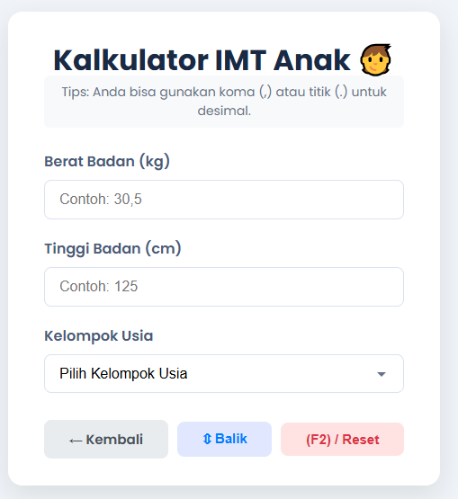 Kalkulator IMT Anak: Pantau Status Gizi dan Tumbuh Kembang Si Kecil dengan Cepat